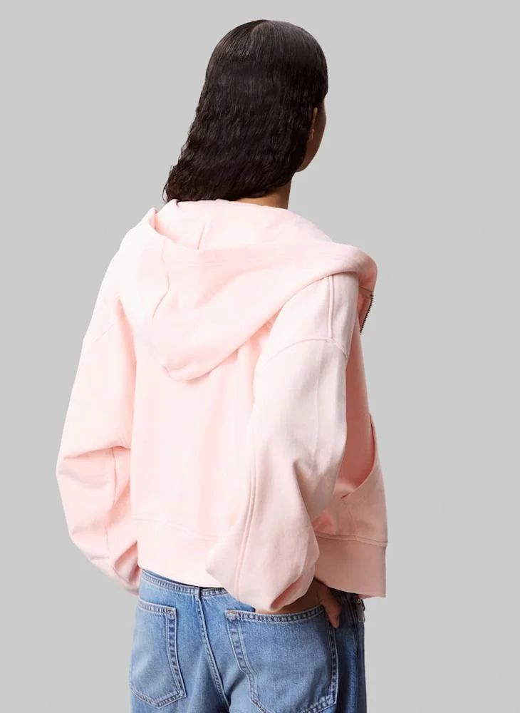 Calvin Klein Jeans Logo Zip Through Hoodie