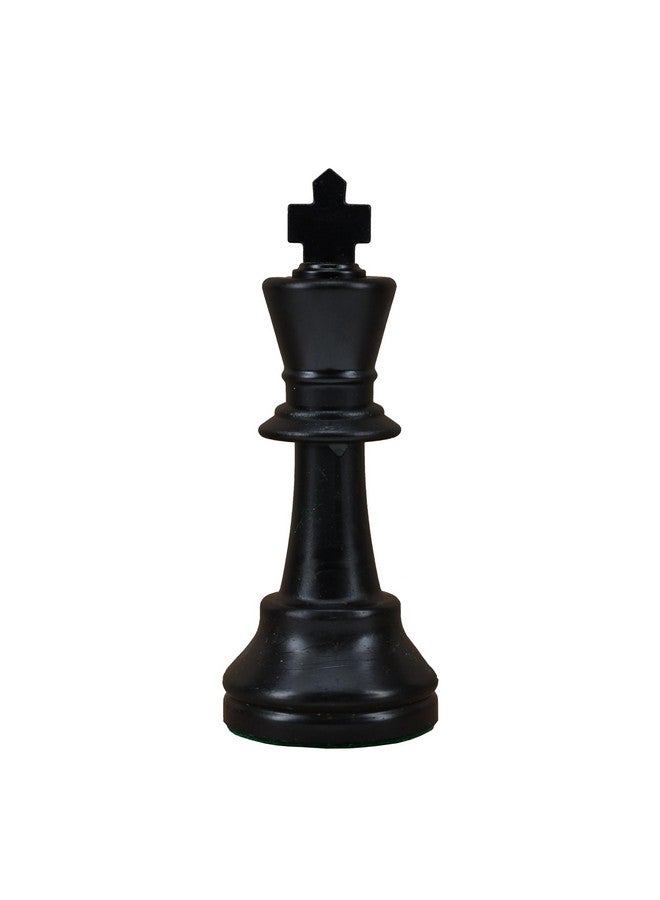 WE Games Replacement Staunton Chess Piece - Dark King, Heavy Weighted Tournament Style Plastic Piece with Felt Bottom - Single Replacement for Classic or Decorative Chess Sets - Image 1