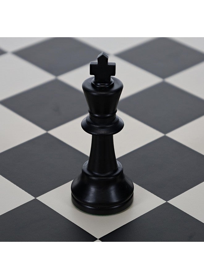 WE Games Replacement Staunton Chess Piece - Dark King, Heavy Weighted Tournament Style Plastic Piece with Felt Bottom - Single Replacement for Classic or Decorative Chess Sets - Image 3