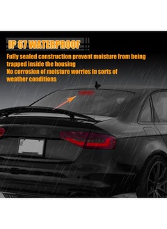 X AUTOHAUX Tail High Mount Brake Stop Light 8K5945097 Third Brake Light Rear Cab Roof Center Brake Stop Light for Audi A4 S4 ABS Black Housing  - Image 4