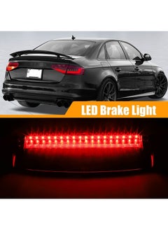 X AUTOHAUX Tail High Mount Brake Stop Light 8K5945097 Third Brake Light Rear Cab Roof Center Brake Stop Light for Audi A4 S4 ABS Black Housing  - Image 3