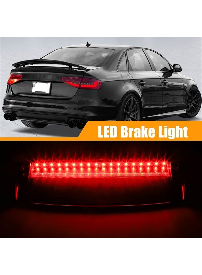 X AUTOHAUX Tail High Mount Brake Stop Light 8K5945097 Third Brake Light Rear Cab Roof Center Brake Stop Light for Audi A4 S4 ABS Black Housing  - Image 3