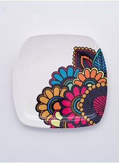 Melamine Small Plate 
Set of 6 (L 18cm W 18cm) Paisley