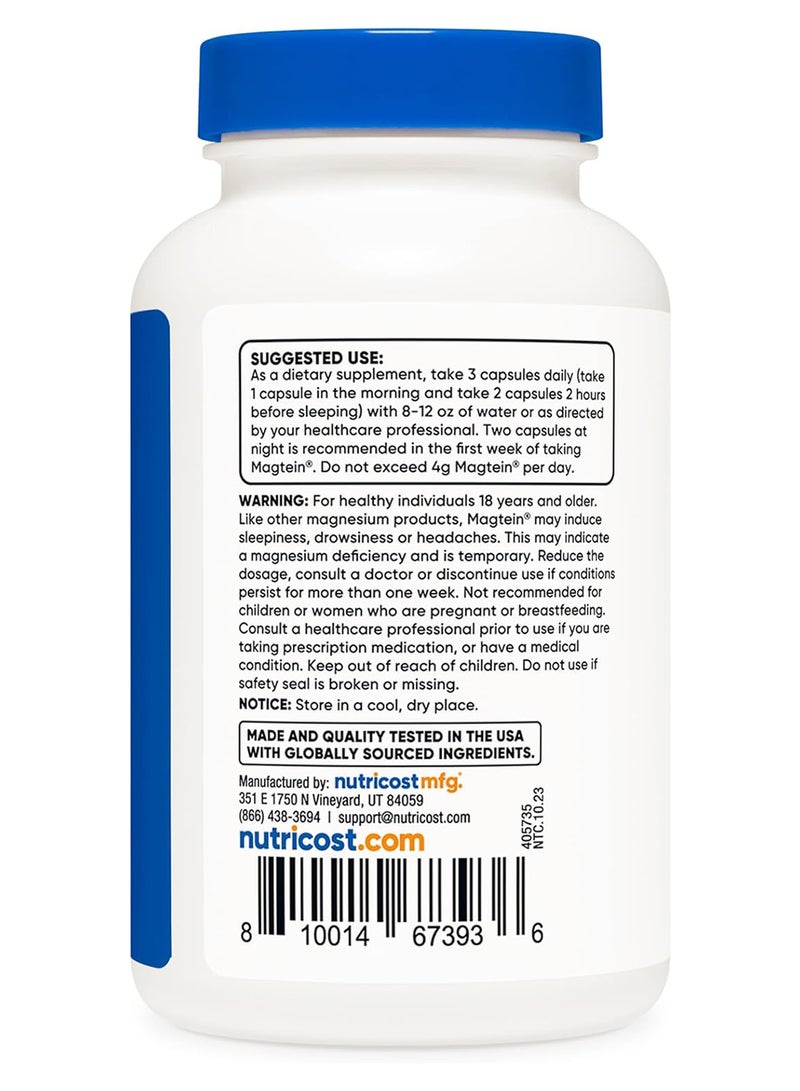 ل-ثريونات المغنيسيوم على شكل ماجتين 2000 ملغ، 120 كبسولة - Image 4