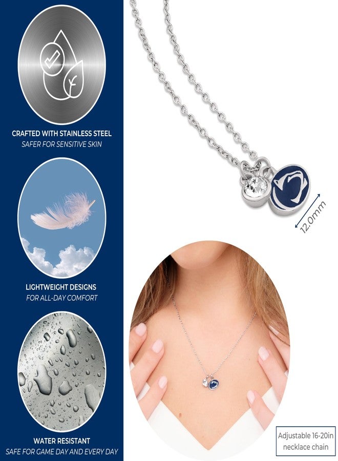 Stone Armory Penn State Jewelry - Nittany Lion Crystal Necklace - Hypoallergenic and Adjustable 16-20in - Penn State Gifts for Women - Image 2