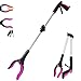 GrabRunner 32 inch GrabRunner Heavy Dutyup to 10 lbs Reacher Grabber Tool with Strong Magnetic New Pink 1 Pack - Image 1