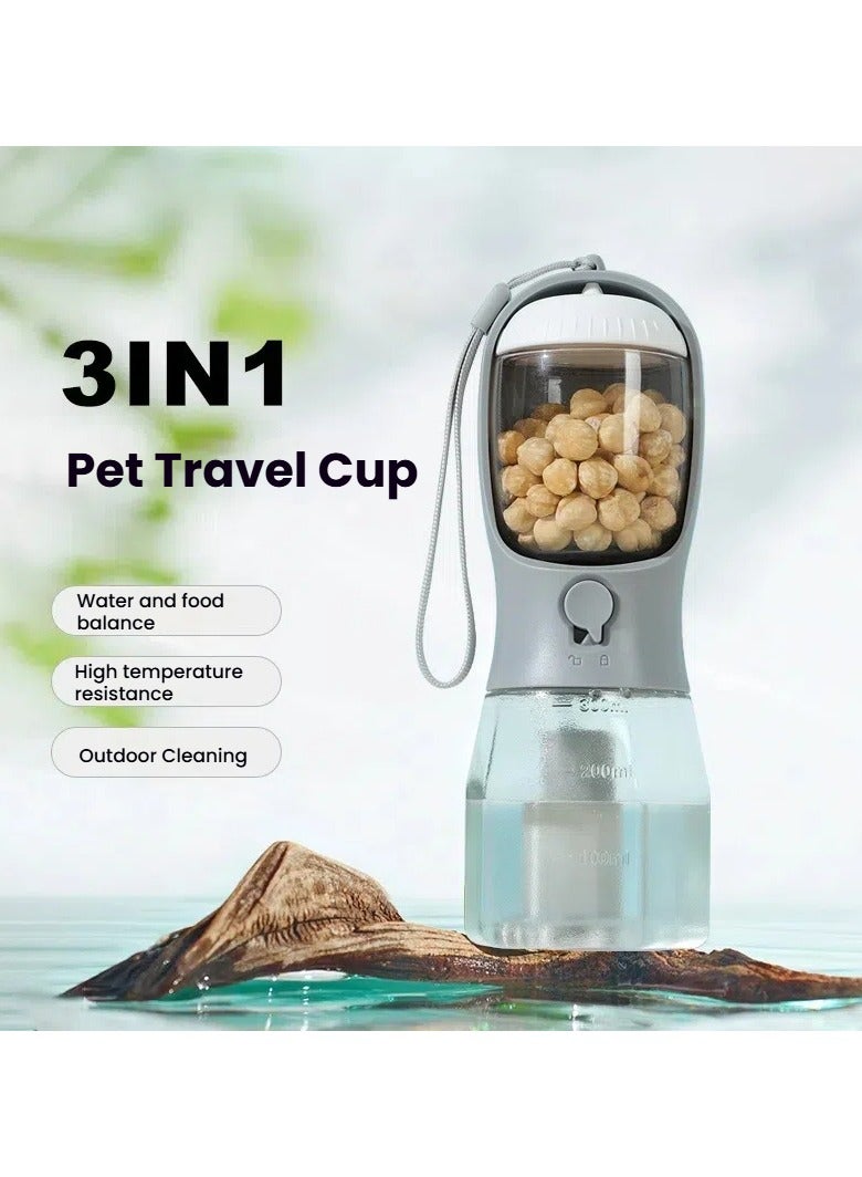 general Pet supplies for cats and dogs outdoor high-resistant portable high temperature resistant 3-in-1 kettle small multi-function pet water cup - Image 1