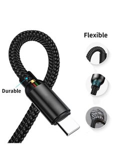 PowerMax Powermax USB-C to USB-A Data Cable, Premium Braided, 1200mm, Black – Compatible with Samsung Galaxy, Laptops, Nintendo Switch, Huawei MateBook X Pro, iPad Mini 6, and more.  - Image 4