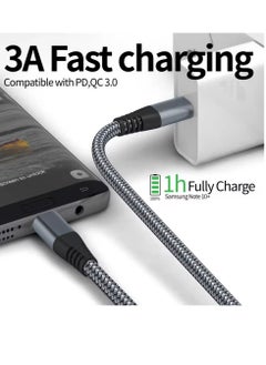 PowerMax Powermax USB-C to USB-A Data Cable, Premium Braided, 1200mm, Black – Compatible with Samsung Galaxy, Laptops, Nintendo Switch, Huawei MateBook X Pro, iPad Mini 6, and more.  - Image 5