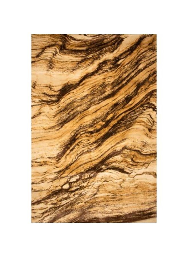 NOUL Marbled rug, Beige and Brown Swirls - Image 1