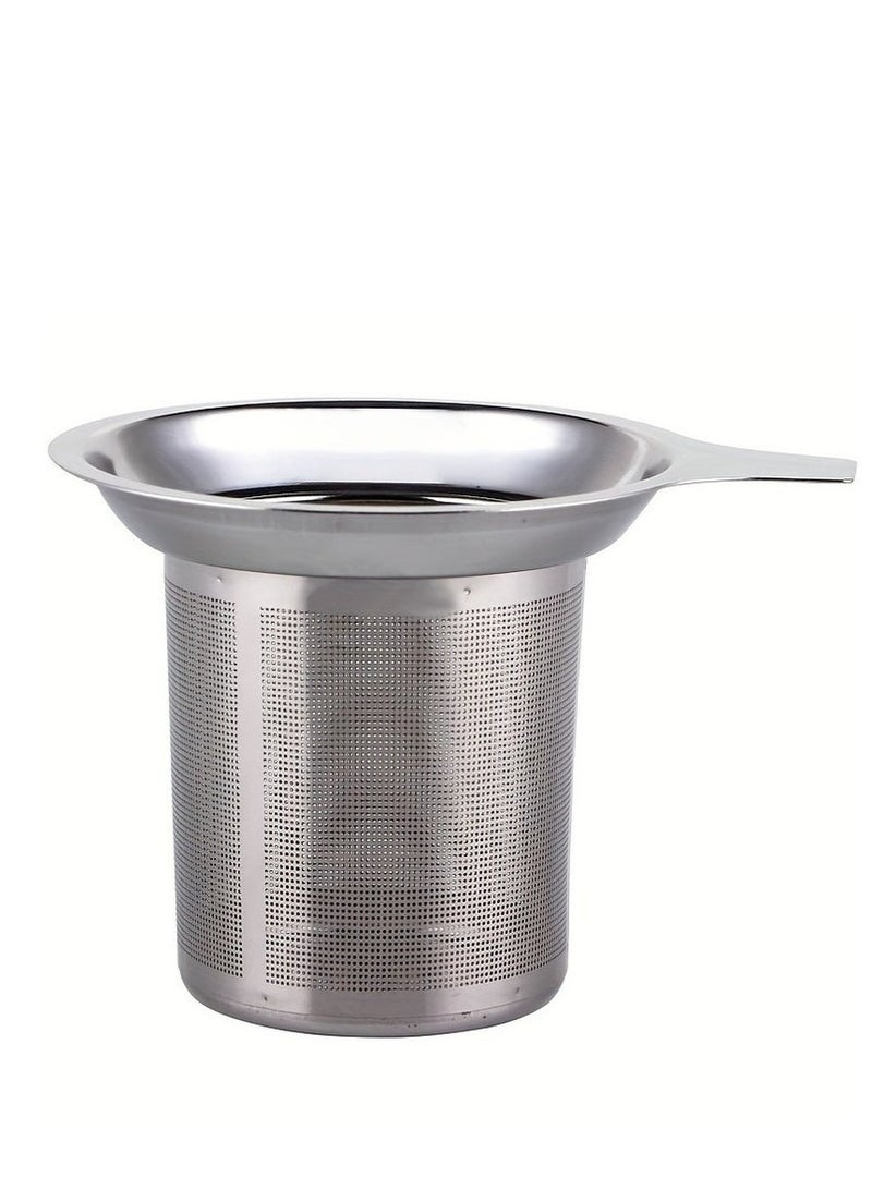 1pc Premium Stainless Steel Tea Filter with Single Mesh for Precise Brewing and Leak-Free Pouring  - Image 5