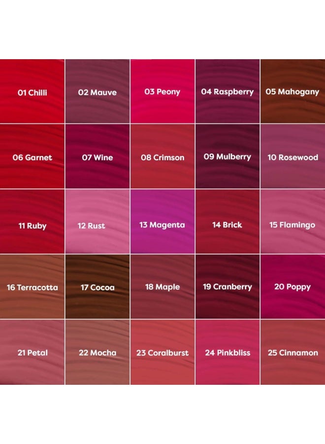 SUGAR POP Matte Lipstick | Smudge-Proof | Vitamin E | Long Lasting 8 Hrs | Lip Colour For Women | 1.6 ml - 19 Cranberry - Image 4