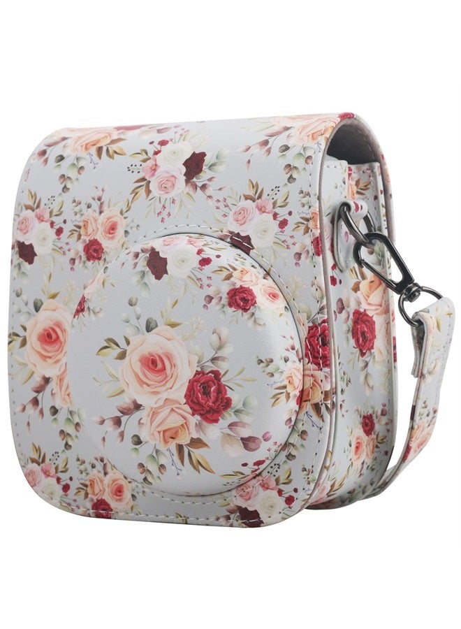 Frankmate Protective Case Compatible with Fujifilm Instax Mini 12 11 9 8 Instant Film Camera with Accessory Pocket and Adjustable Strap - Image 1