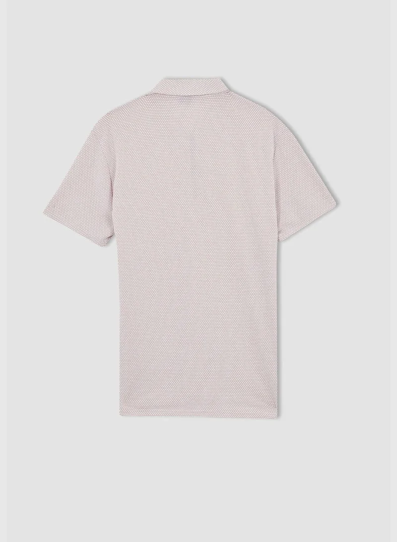 ديفاكتو Man Slim Fit Polo Neck Short Sleeve Polo T-Shirt