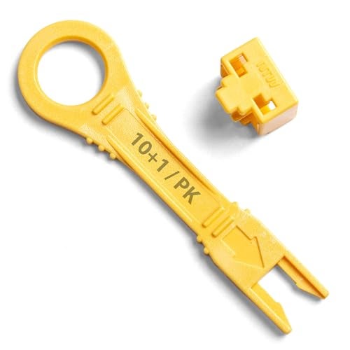NTW Network Port Blocker & Dust Cover, Ethernet Port Protector, Secure RJ45 Connector with Color Coded Keys, TAA Compliant, 10 Locks - Image 1