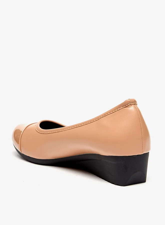 Flora Bella By Shoexpress Women Solid Slip-On Shoes with Wedge Heels