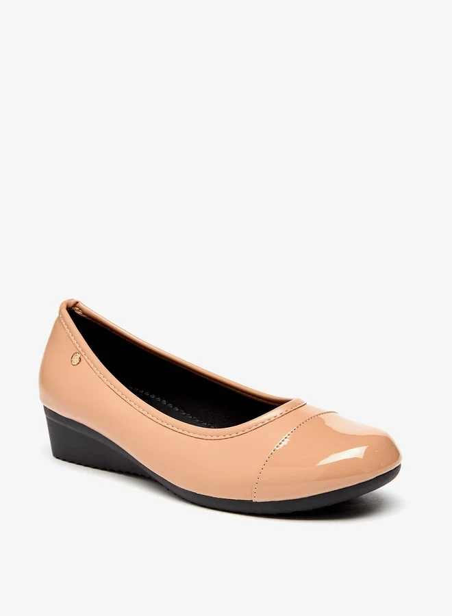 Flora Bella By Shoexpress Women Solid Slip-On Shoes with Wedge Heels
