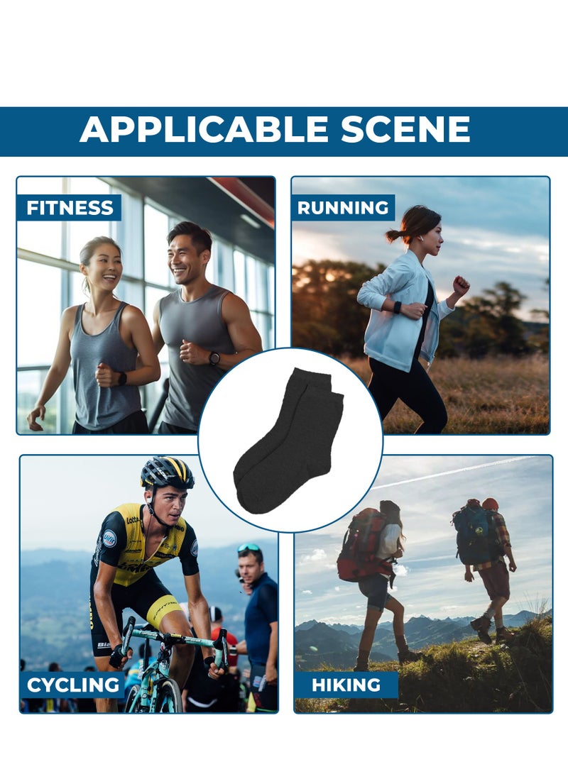 MIZAJIC Men's Socks 10 Pairs (Small) Breathable Soft Athletic Crew Socks Moisture-Wicking Odor-Proof Suitable for Work and Casual Wear Comfortable Socks - Image 3