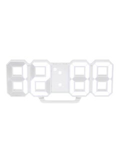 فوغماكس ساعه قيمنق سيت اب ساعة قيمنق ساعة قيمنق ساعه قيمنقساعة ست اب حائط قيمنق LED رقمية متعددة الوظائفساعه سيت اب - سيت اب وأغراض سيت اب وزينة سيت اب قيمنق مع منبه و12/24 ساعة - ساعة مكتب أنيقة (أبيض، 22x9.3x4.5 سم)  - Image 1