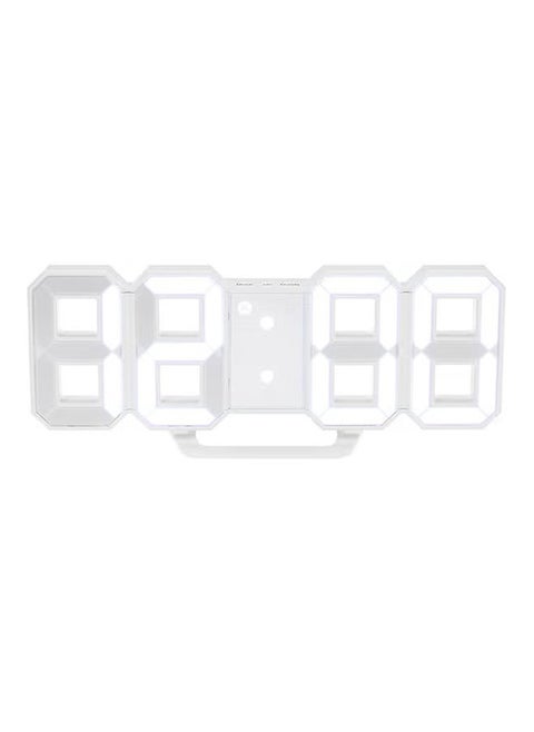 ساعه قيمنق سيت اب ساعة قيمنق ساعة قيمنق ساعه قيمنقساعة ست اب حائط قيمنق LED رقمية متعددة الوظائفساعه سيت اب - سيت اب وأغراض سيت اب وزينة سيت اب قيمنق مع منبه و12/24 ساعة - ساعة مكتب أنيقة (أبيض، 22x9.3x4.5 سم)