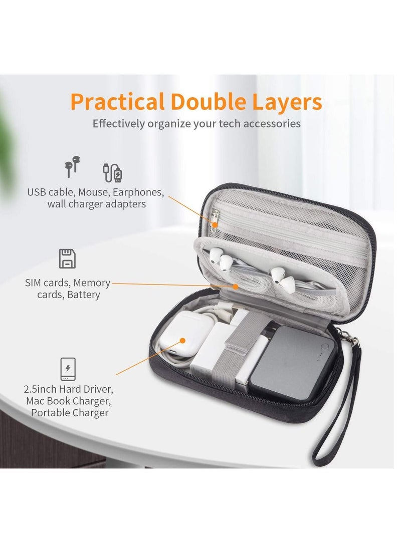 Generic Electronic Accessories Storage Bag Small Portable Travel Cable All-in-One Organizer  - Image 3