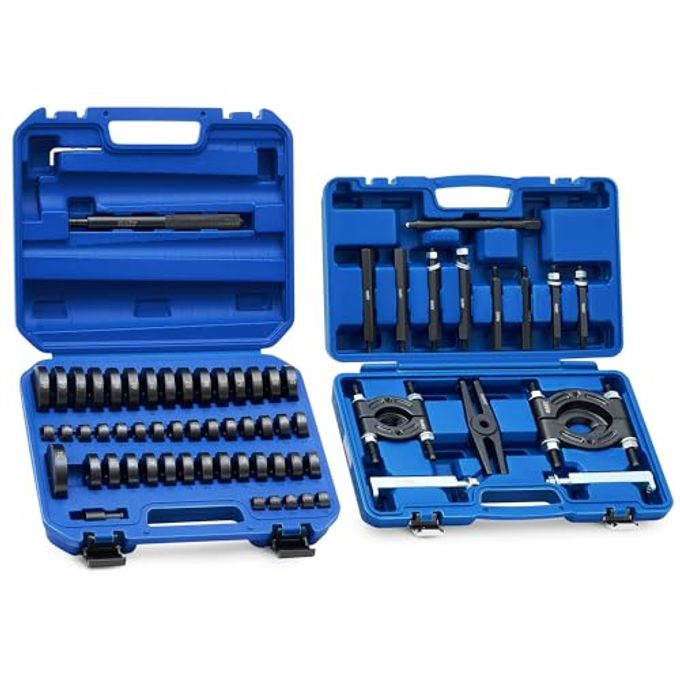 Orion Motor Tech 2 In 1 Bushing Driver Tool & Bearing Press Kit, Complete Bushing & Bearing Service Kit With 2" And 3" Jaws, 5 Ton Capacity Bearing Separator, Heavy Duty Wheel Bearing Puller Tool Set - Image 4