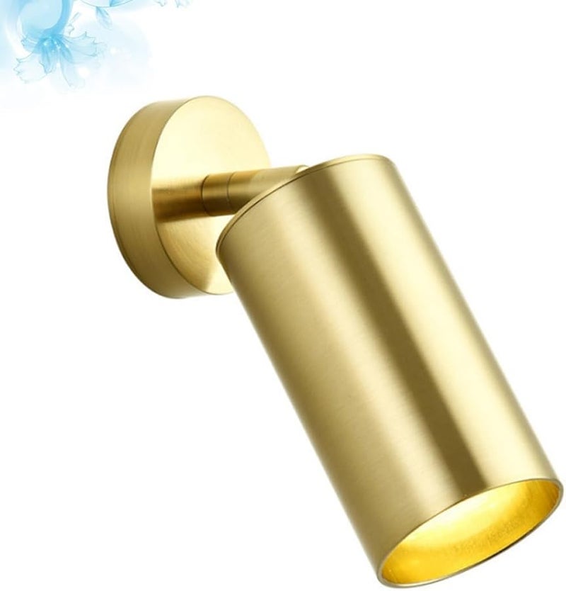 Retro Copper LED Spotlight Single Head Ceiling Fixture Warm Yellow Accent Lamp Easy Installation - Image 4