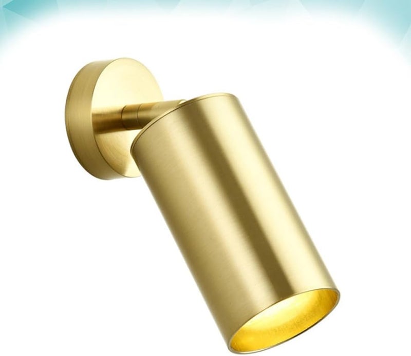 Retro Copper LED Spotlight Single Head Ceiling Fixture Warm Yellow Accent Lamp Easy Installation - Image 3