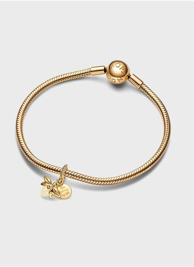 باندورا Glow-In-The-Dark Firefly Dangle Charm