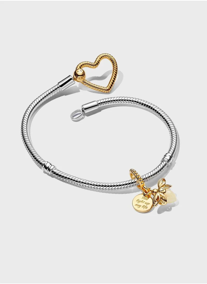 باندورا Glow-In-The-Dark Firefly Dangle Charm