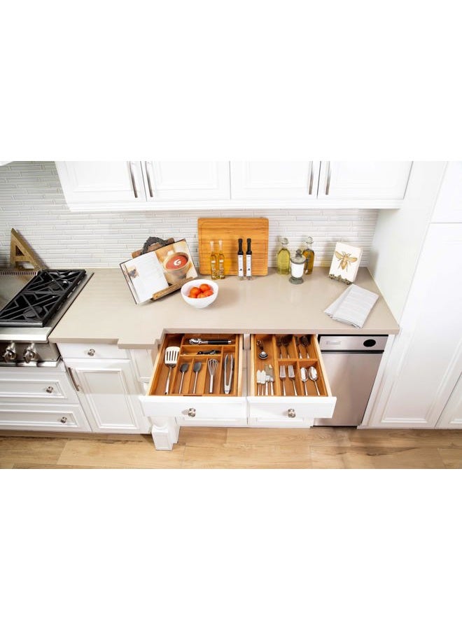 Seville Classics Bamboo Expandable Drawer Organizer - Image 5
