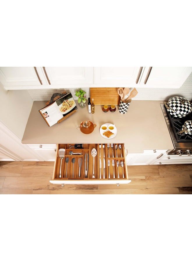 Seville Classics Bamboo Expandable Drawer Organizer - Image 4
