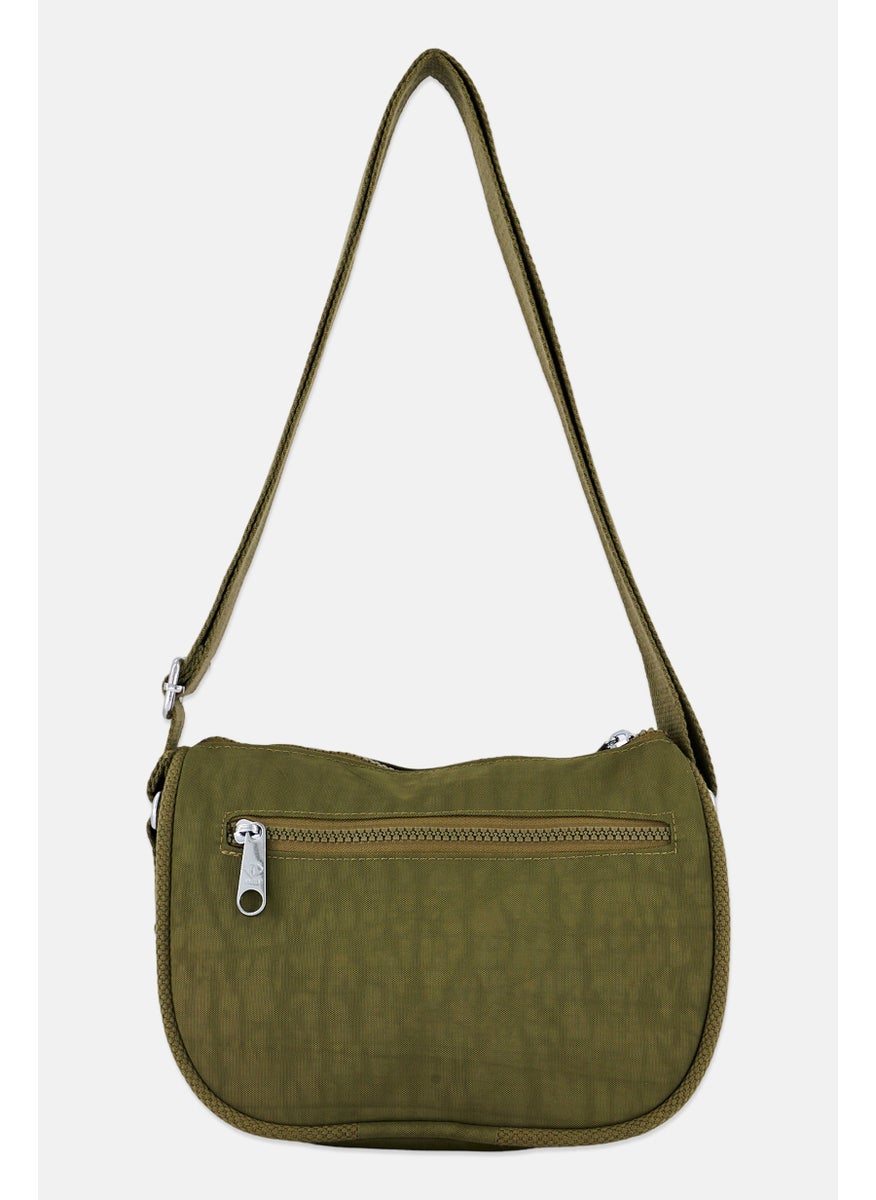 I Love Fashion Women Brand Logo Shoulder Bag 23 L x 17 H x 9 W cm, Olive  - Image 2