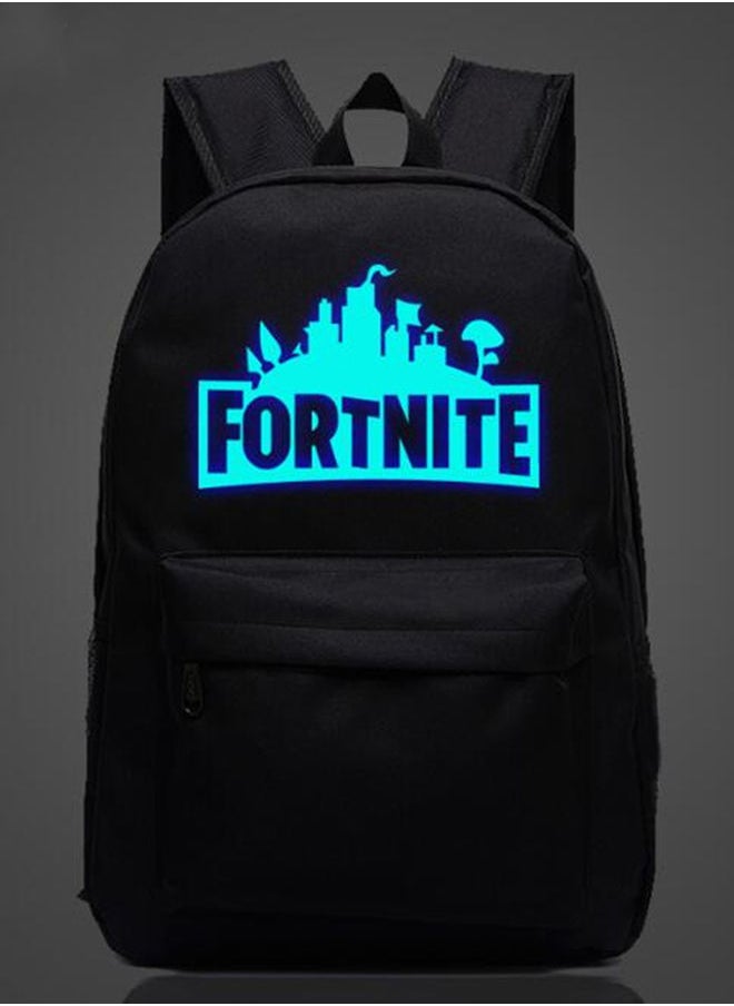 NIBEMINENT - Fortnite Battle Royale School Backpack Black/Blue - Image 1