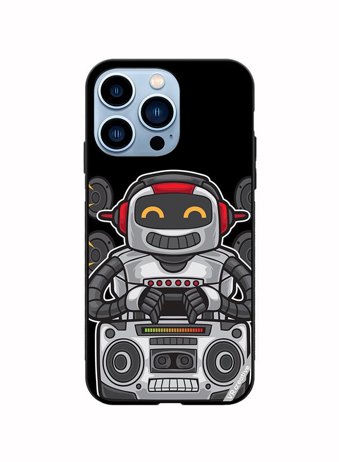 VR CREATIVE Protective Case Cover For Apple iPhone 14 Pro Speaker Monkey Design Multicolour - Image 1