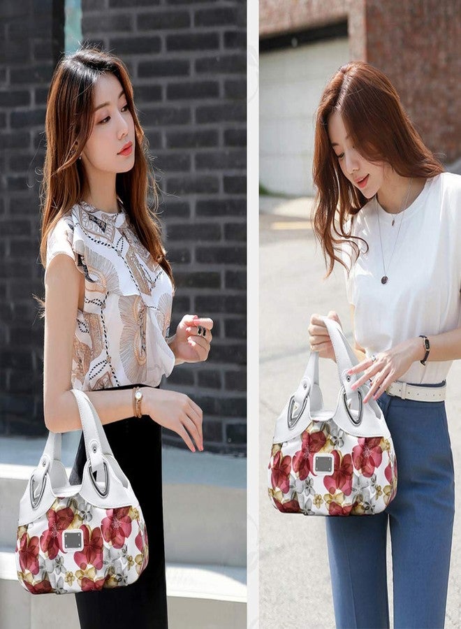 Barsine Vegan Leather Purse for Women Fashion Hobo Style Floral Handbag - Image 5