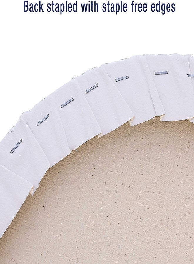 Eascan Art Painting Drawing and Sketch Accessories Medium Grain Pre Stretched Round Painting Canvas (28 Inch, Set of 1) - Image 4