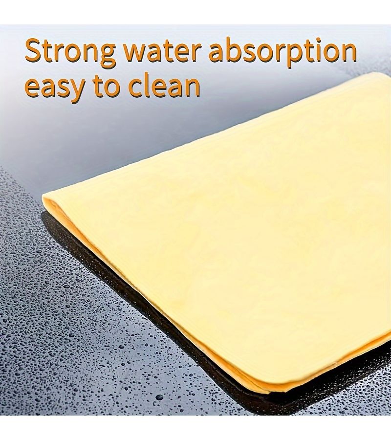 Set Of 6 Premium Shammy Cloths For Drying Cars Everyday Cleaning Ultra Absorbent Towels Reusable Scratch Free Drying Towels Leave No Water Marks Large 6 In 1 Bag 15 75 X 23 62 Inch - Image 2