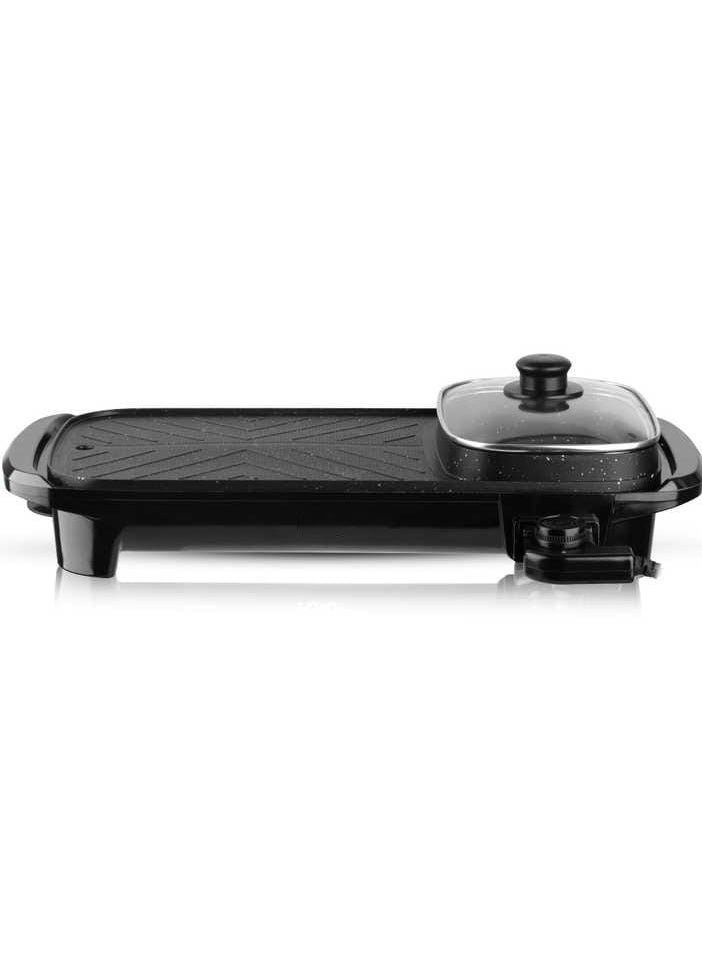 Generic - Multifunctional Electric Frying Pan Non Stick Electric Griddle with Adjustable Temperature Control for Crepes, Pancakes, Eggs and More| Versatile Electric Skillet for Indoor Cooking Easy to Clean - Image 1
