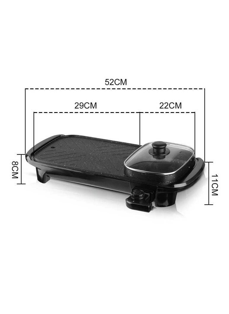 Generic - Multifunctional Electric Frying Pan Non Stick Electric Griddle with Adjustable Temperature Control for Crepes, Pancakes, Eggs and More| Versatile Electric Skillet for Indoor Cooking Easy to Clean - Image 1