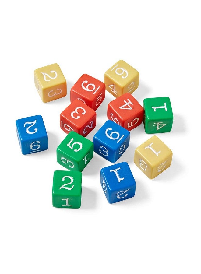 hand2mind hand2mind Plastic 3/4-inch Color Number Dice (Set of 12) - Image 3