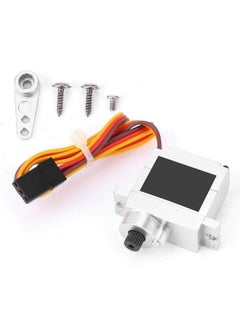 Dilwe Rc Metal Servo 9G Metal Servo Steering Engine Upgrade Spare Accessory Compatible With Wpl B1 B14 B16 B24 C14 C24 B36 1:16 Rc Truck(Silver)  - Image 1
