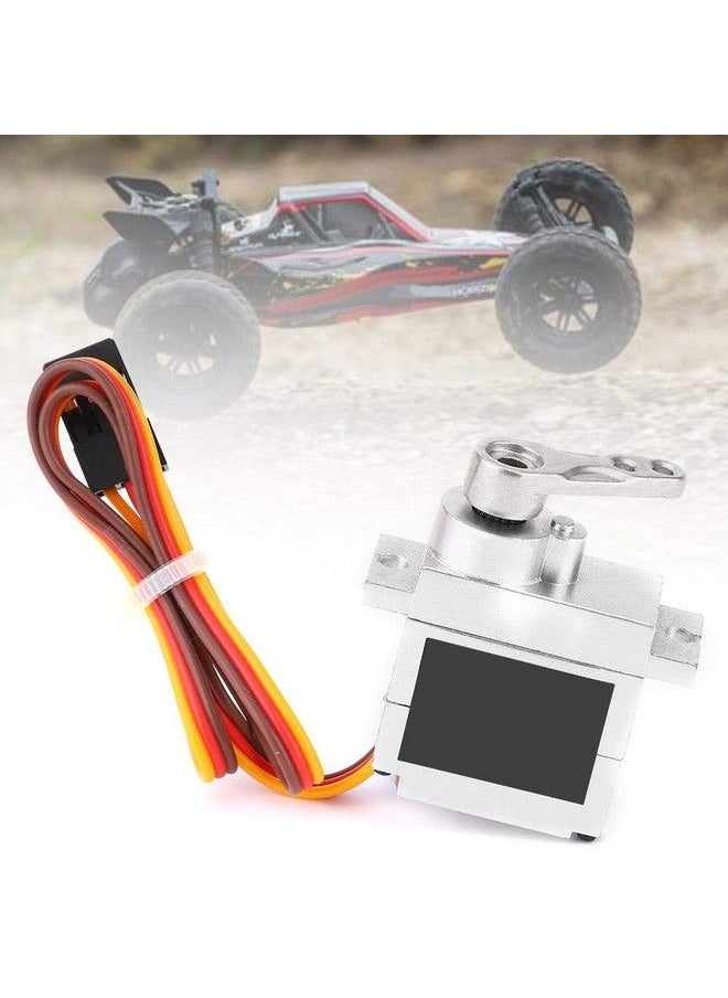 Dilwe - Rc Metal Servo 9G Metal Servo Steering Engine Upgrade Spare Accessory Compatible With Wpl B1 B14 B16 B24 C14 C24 B36 1:16 Rc Truck(Silver) - Image 1