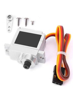 Dilwe Rc Metal Servo 9G Metal Servo Steering Engine Upgrade Spare Accessory Compatible With Wpl B1 B14 B16 B24 C14 C24 B36 1:16 Rc Truck(Silver)  - Image 3