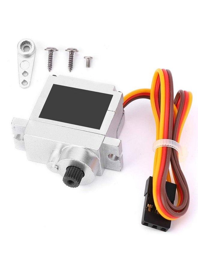Dilwe - Rc Metal Servo 9G Metal Servo Steering Engine Upgrade Spare Accessory Compatible With Wpl B1 B14 B16 B24 C14 C24 B36 1:16 Rc Truck(Silver) - Image 1