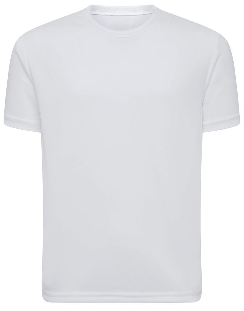 Opna Youth Boys Dri Fit Athletic T Shirts for Boys & Girls Sports Undershirt – Youth & Teen Sizes White-L - Image 1