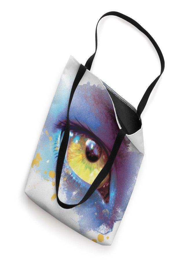 Avatar: The Way of Water Na’vi Golden Eye Watercolor Tote Bag - Image 2
