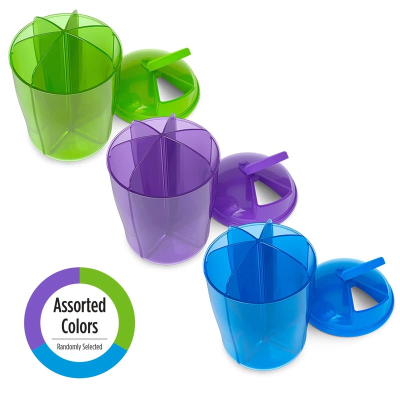 EZY DOSE Vitamin Organizer, 6 Large Compartments, 30-Day Vitamin and Medicine Storage, Keep Vitamins & Meds in Check, Easy to Use, Color May Vary, BPA Free. - Image 5