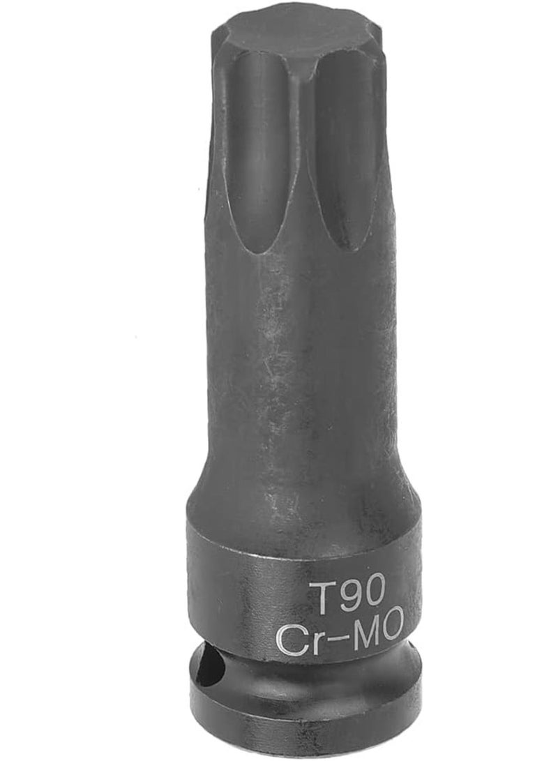 GGOOT 1/2 Socket Adaptor Star Head, (T50) Chrome Molybdenum Steel for Mechanical Automotive Industrial Hardware Maintenance Tools (T90) - Image 1