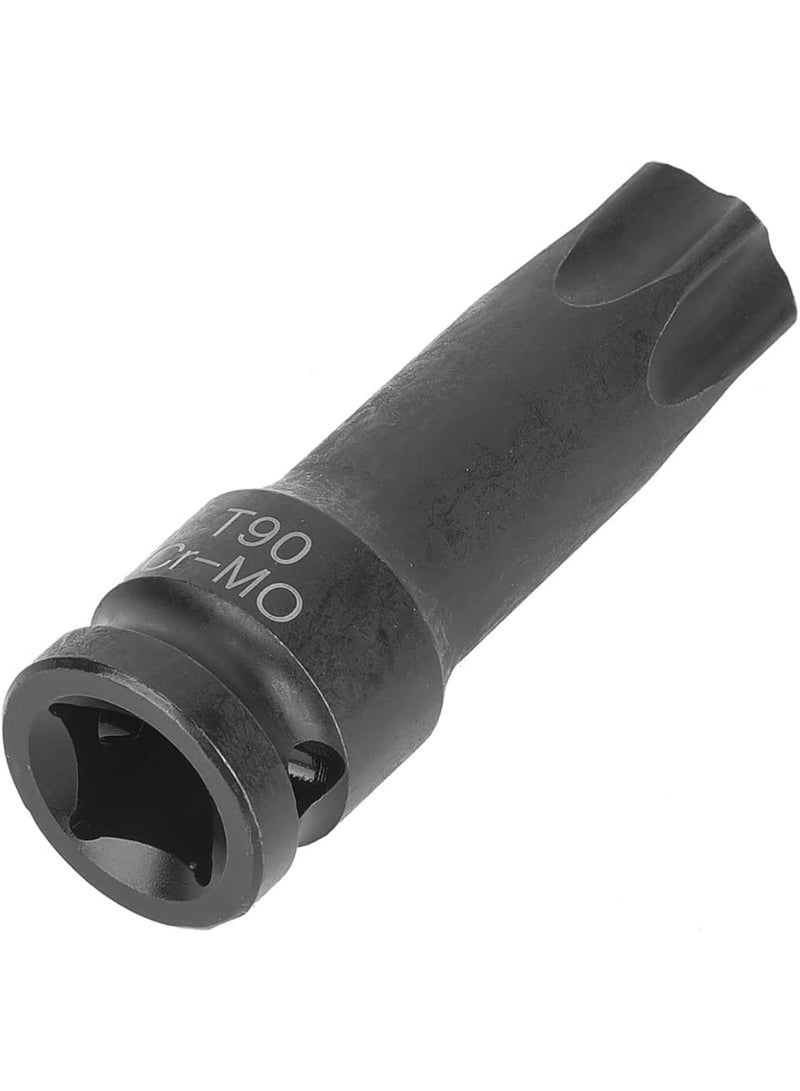 GGOOT 1/2 Socket Adaptor Star Head, (T50) Chrome Molybdenum Steel for Mechanical Automotive Industrial Hardware Maintenance Tools (T90) - Image 4
